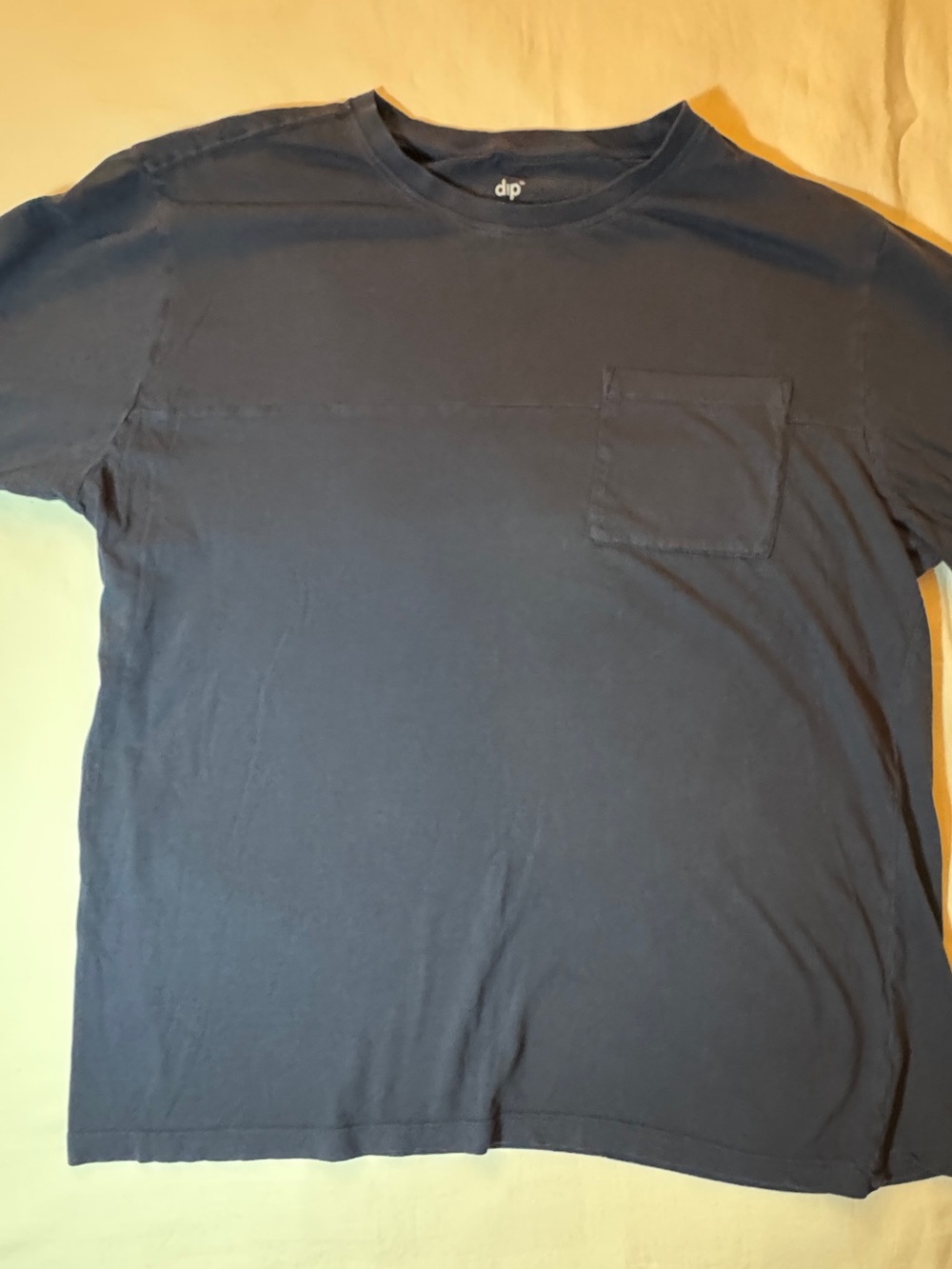 dip Men's Short-Sleeve Pocket Tee in Navy Blue